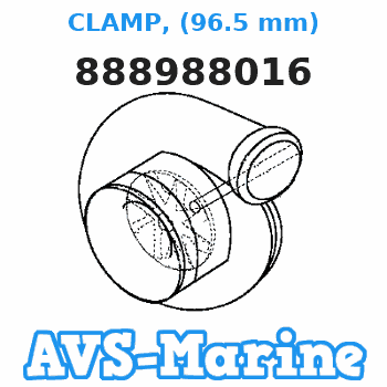 888988016 CLAMP, (96.5 mm) Mariner 