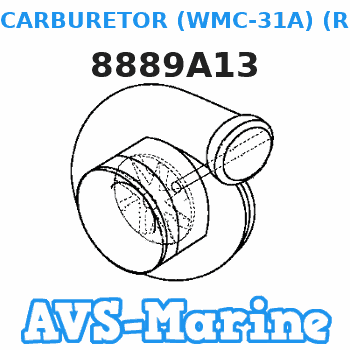 8889A13 CARBURETOR (WMC-31A) (REPLACES WMC31/32A) Mariner 