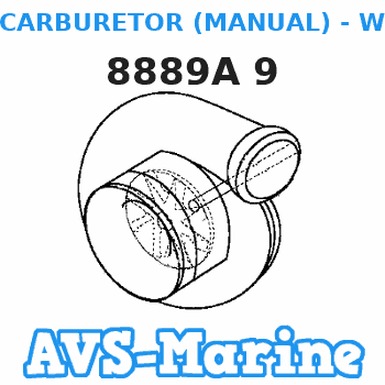 8889A 9 CARBURETOR (MANUAL) - WMC-26 Mariner 