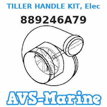 889246A79 TILLER HANDLE KIT, Electric Remote to Electric Tiller Mariner 