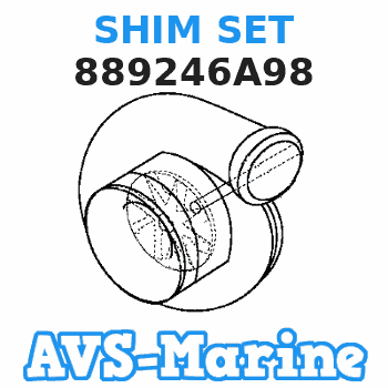 889246A98 SHIM SET Mariner 