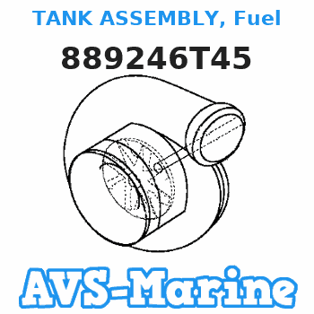 889246T45 TANK ASSEMBLY, Fuel Mariner 