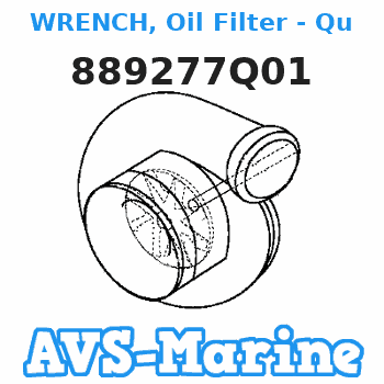 889277Q01 WRENCH, Oil Filter - Quicksilver Branded Mariner 