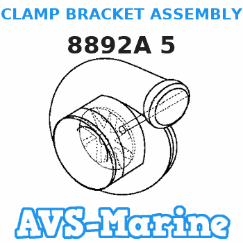 8892A 5 CLAMP BRACKET ASSEMBLY Mariner 