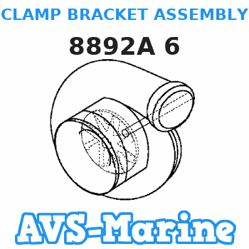8892A 6 CLAMP BRACKET ASSEMBLY Mariner 
