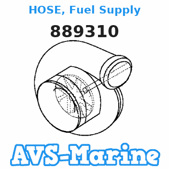 889310 HOSE, Fuel Supply Mariner 