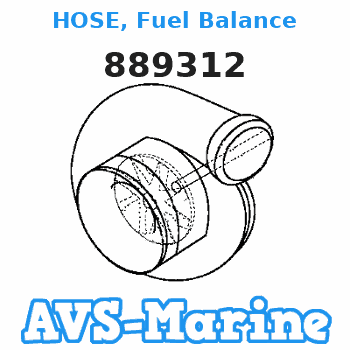 889312 HOSE, Fuel Balance Mariner 