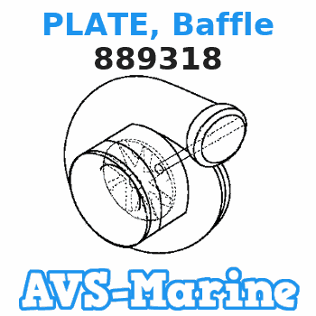889318 PLATE, Baffle Mariner 