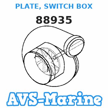 88935 PLATE, SWITCH BOX Mariner 