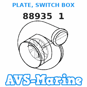 88935 1 PLATE, SWITCH BOX Mariner 