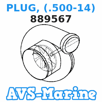889567 PLUG, (.500-14) Mariner 