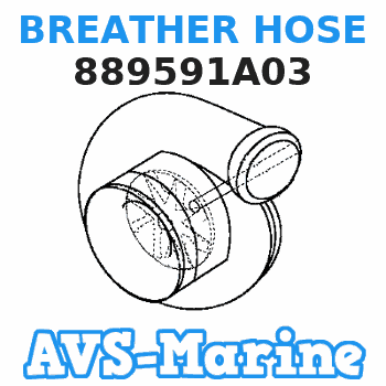 889591A03 BREATHER HOSE Mariner 
