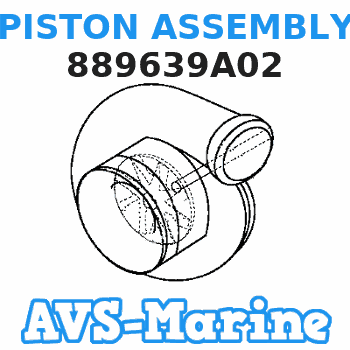889639A02 PISTON ASSEMBLY Mariner 