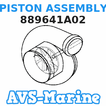 889641A02 PISTON ASSEMBLY Mariner 