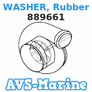 889661 WASHER, Rubber Mariner 