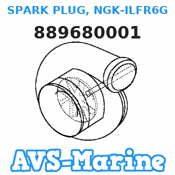 889680001 SPARK PLUG, NGK-ILFR6G Mariner 