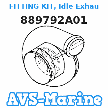 889792A01 FITTING KIT, Idle Exhaust Mariner 