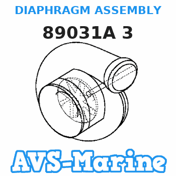 89031A 3 DIAPHRAGM ASSEMBLY Mariner 
