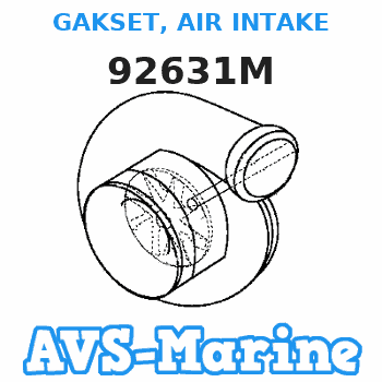 92631M GAKSET, AIR INTAKE Mariner 