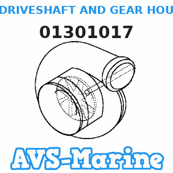 01301017 DRIVESHAFT AND GEAR HOUSING ASSEMBLY, Complete Mercruiser 