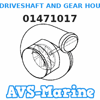 01471017 DRIVESHAFT AND GEAR HOUSING ASSEMBLY, Complete Mercruiser 