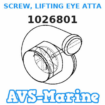 1026801 SCREW, LIFTING EYE ATTACHING (5/8") Mercruiser 