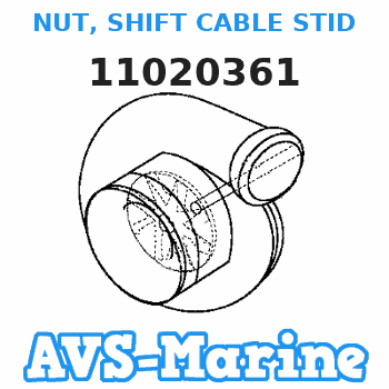 11020361 NUT, SHIFT CABLE STID Mercruiser 