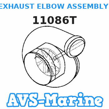 11086T EXHAUST ELBOW ASSEMBLY (PORT) Mercruiser 