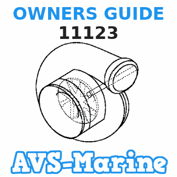 11123 OWNERS GUIDE Mercruiser 