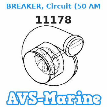 11178 BREAKER, Circuit (50 AMP) Mercruiser 