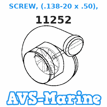 11252 SCREW, (.138-20 x .50), SENSOR WHEEL Mercruiser 