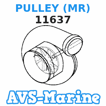 11637 PULLEY (MR) Mercruiser 
