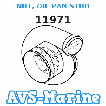 11971 NUT, OIL PAN STUD Mercruiser 