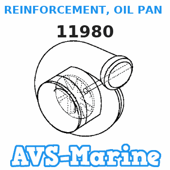 11980 REINFORCEMENT, OIL PAN (RIGHT) Mercruiser 
