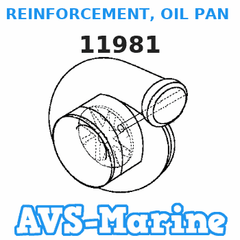 11981 REINFORCEMENT, OIL PAN (LEFT) Mercruiser 