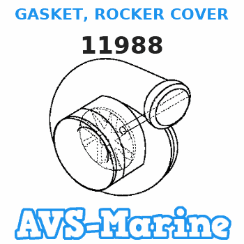 11988 GASKET, ROCKER COVER Mercruiser 