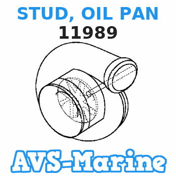 11989 STUD, OIL PAN Mercruiser 