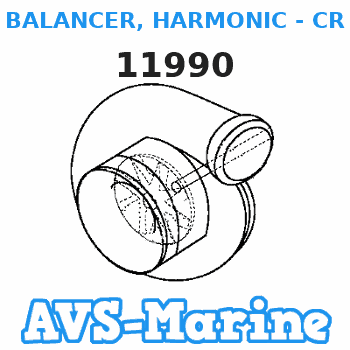 11990 BALANCER, HARMONIC - CRANKSHAFT Mercruiser 