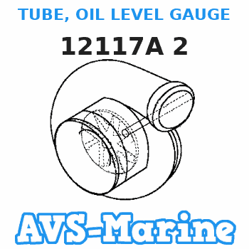 12117A 2 TUBE, OIL LEVEL GAUGE Mercruiser 