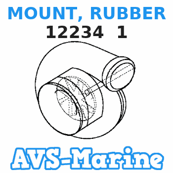 12234 1 MOUNT, RUBBER Mercruiser 