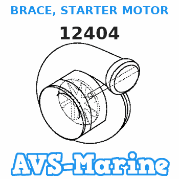 12404 BRACE, STARTER MOTOR Mercruiser 