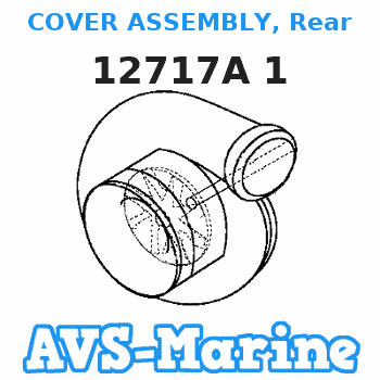 12717A 1 COVER ASSEMBLY, Rear Mercruiser 