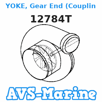 12784T YOKE, Gear End (Coupling Yoke Has 2 O-Rings) Mercruiser 
