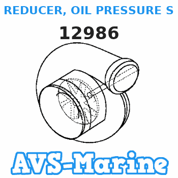12986 REDUCER, OIL PRESSURE SENDER Mercruiser 