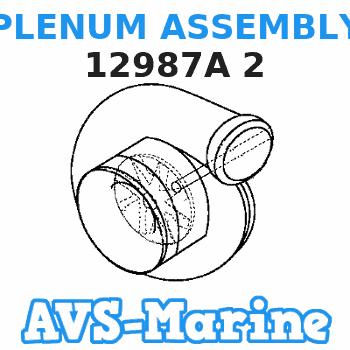 12987A 2 PLENUM ASSEMBLY Mercruiser 
