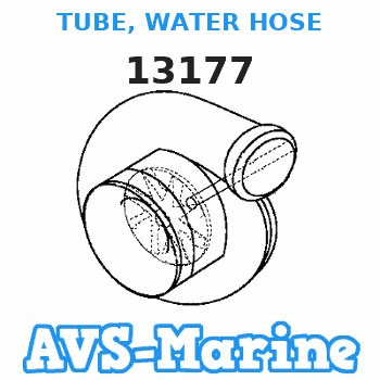 13177 TUBE, WATER HOSE Mercruiser 