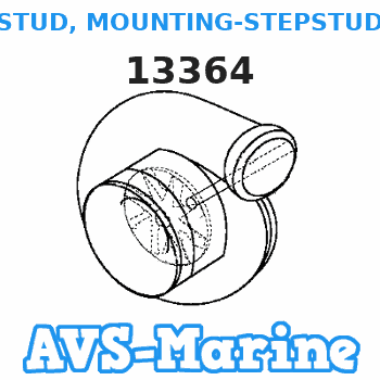 13364 STUD, MOUNTING-STEPSTUDS Mercruiser 