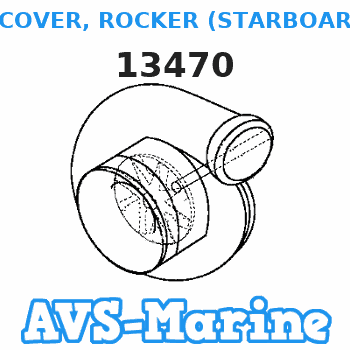 13470 COVER, ROCKER (STARBOARD) Mercruiser 