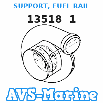 13518 1 SUPPORT, FUEL RAIL Mercruiser 
