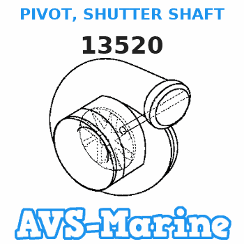 13520 PIVOT, SHUTTER SHAFT Mercruiser 